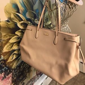 Kate Spade ♠️ large pale pink tote
